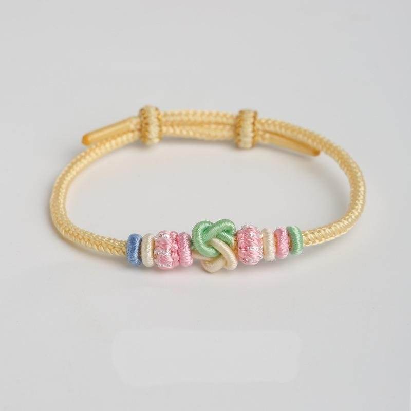 new - style heart - linked knot bracelet for 2025 year of the snake, hand - woven lucky gift - star8s
