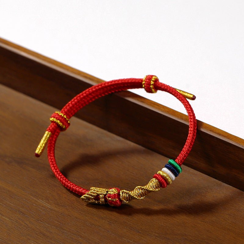 2025 year of the snake red string bracelet β handcrafted zodiac bracelet with snake pendant, adjustable gift for men & women | star8s - star8s