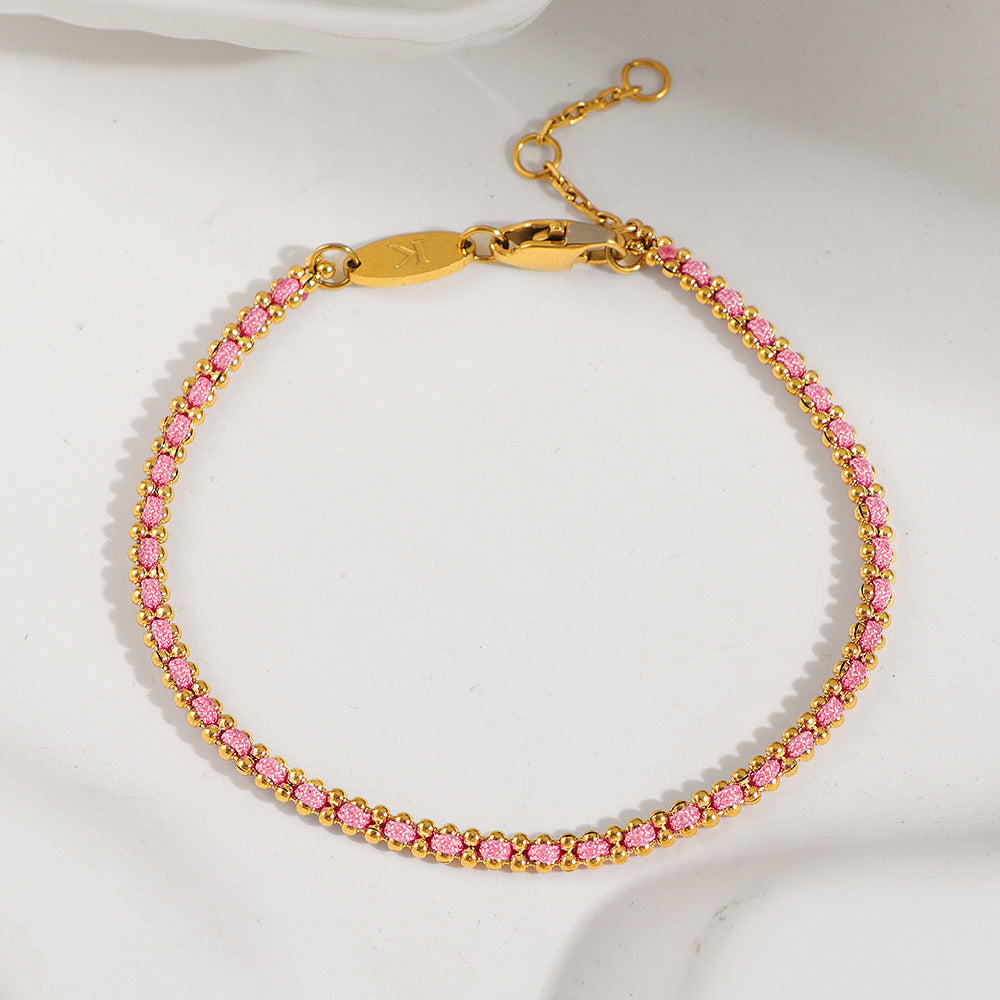 boho rotfadenarmband - glücksarmband mit goldener perle für damen, handgefertigtes minimalistisches design, verstellbarer karabinerverschluss, perfekt für den alltag & besondere anlässe