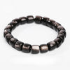 Obsidian Beaded Bracelet - Fashionable Unisex Cylinder Shape Gift Bracelet