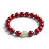 Content Cinnabar & Hetian Jade Bead Bracelet