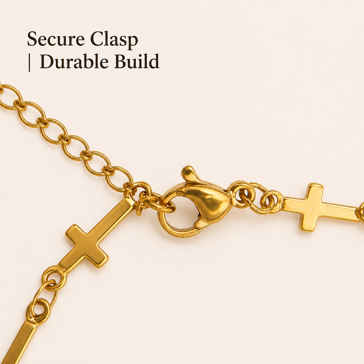 virgin mary cross bracelet for women stainless steel gold plated miraculous medal pendant religious catholic christian faith blessing charm bracelet adjustable stackable layering wristband gift jewelry
