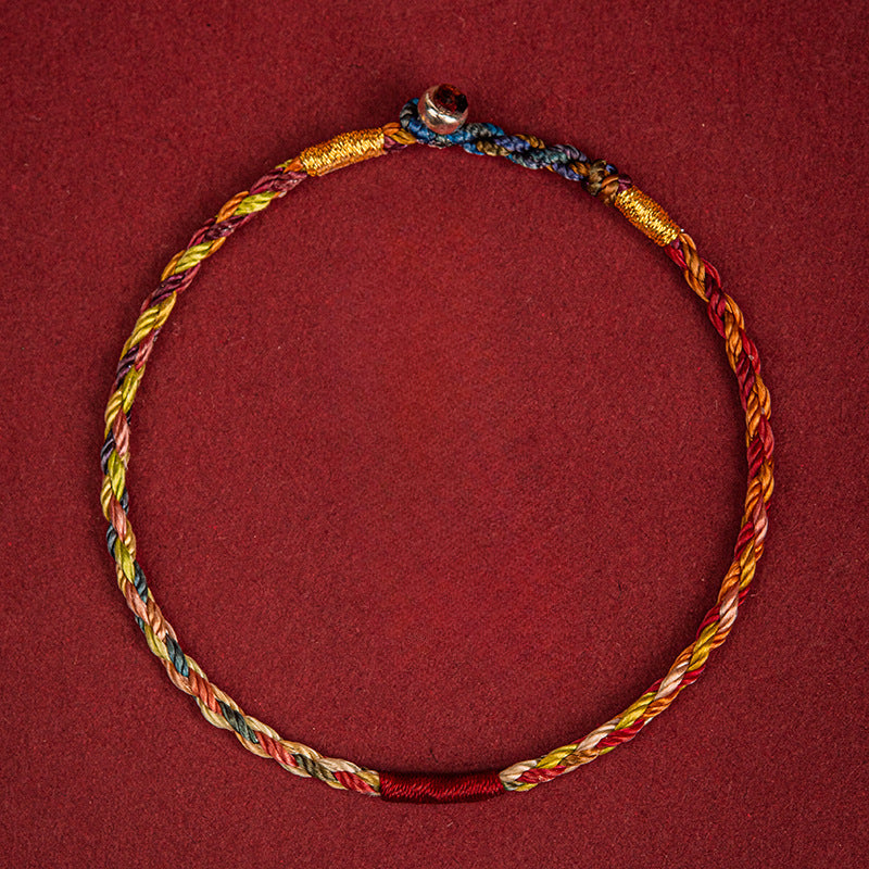 handmade five-color red string bracelet for duanwu festival | unisex baby, children & friendship gift - star8s