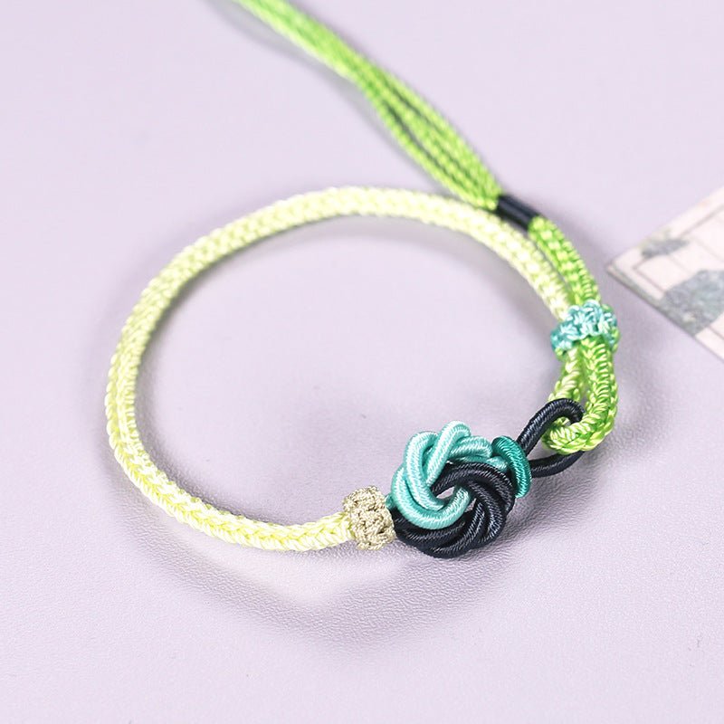 adjustable mandala knot handmade braided red string bracelet - unique handcrafted jewelry for women | star8s - star8s