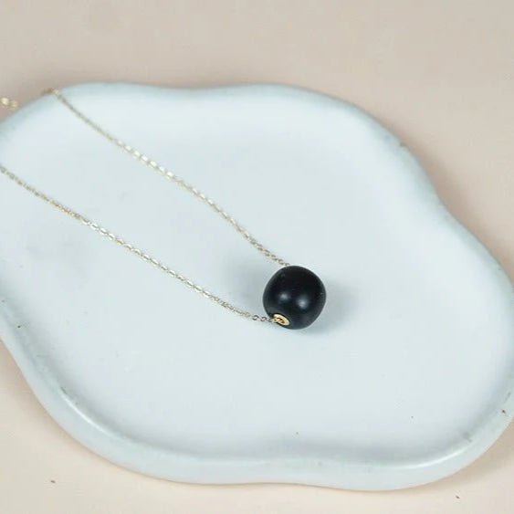 chinese jade necklace with heitian black snake chain | star8s - star8s