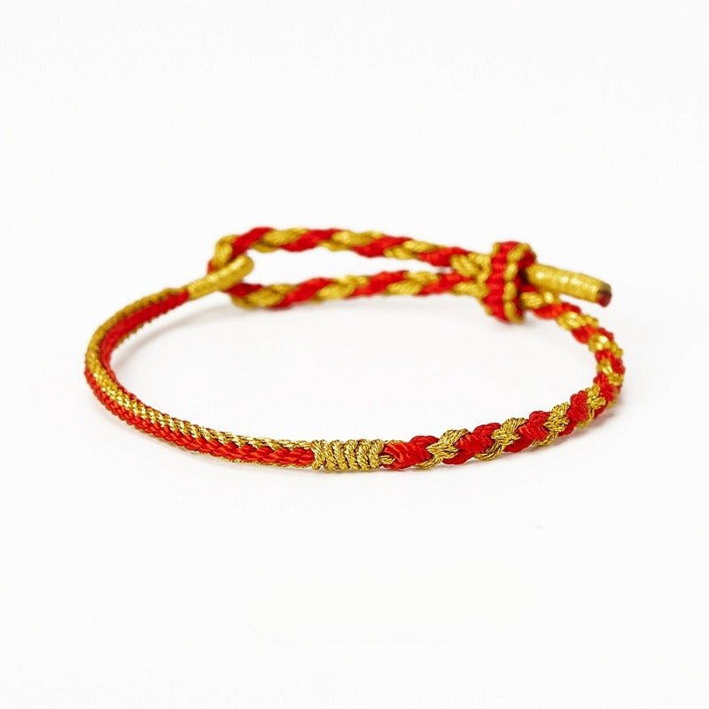 lucky celebrities wearing red string bracelet: eight - strand rope womens | star8s