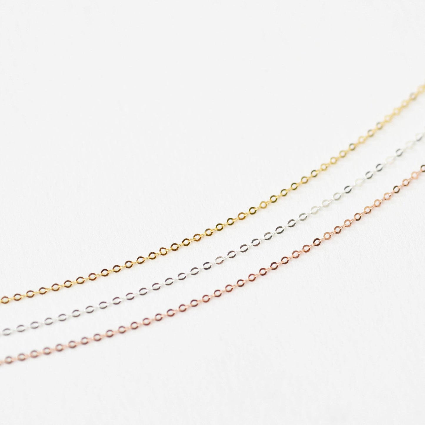 dainty minimalist link chain necklace for women teen girls ultra thin gold tone copper cable chain choker delicate layering clavicle collarbone necklace everyday fashion tiny plain base chain jewelry gift