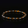 Yellow Tiger Eye Bracelet for Men – Slim Boho Natural Stone Beaded Bracelet