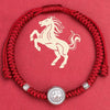 S925 Sterling Silver 12 Zodiac Red String Bracelet