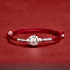 Chinese Zodiac Silver Red String Bracelet Lucky for Women