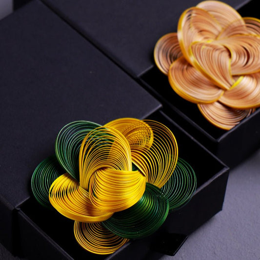 Bamboo Craft Brooch & Accessories | Unique Artisan Bamboo Jewelry | Eco - Friendly Gifts - STAR8S