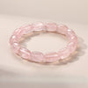 Pink Beaded Crystal Bracelet – Natural High Ice Starry Madagascar Rose Quartz Bracelet