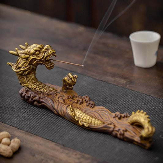 Charming Chinese Dragon Incense Holder – Exquisite Design, Ideal for Zen Decor - STAR8S