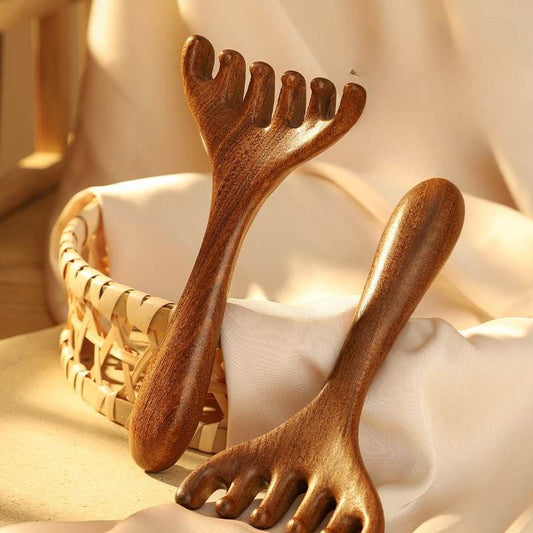 Chinese Massage Comb – Five - Claw Head Meridian Tool, Relaxing & Revitalizing Health Care - STAR8S