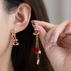 Christmas Bell & Star Earrings for Women | Festive Pom-Pom Drop Earrings | Holiday Jewelry