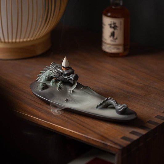 Dragon Backflow Incense Burner - Home Indoor Zen Aroma Burner - STAR8S