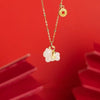 Chinese Zodiac Horse Wealth Jade Necklace for Prosperity & Good Fortune