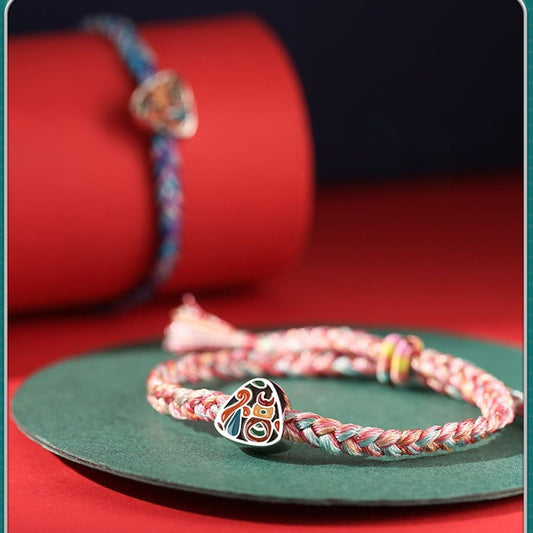 Five - Color String Bracelet with S925 Silver | Perfect Gift for Students & Couples - STAR8S