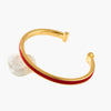 Rotes Kupferarmband Typ C, verstellbar
