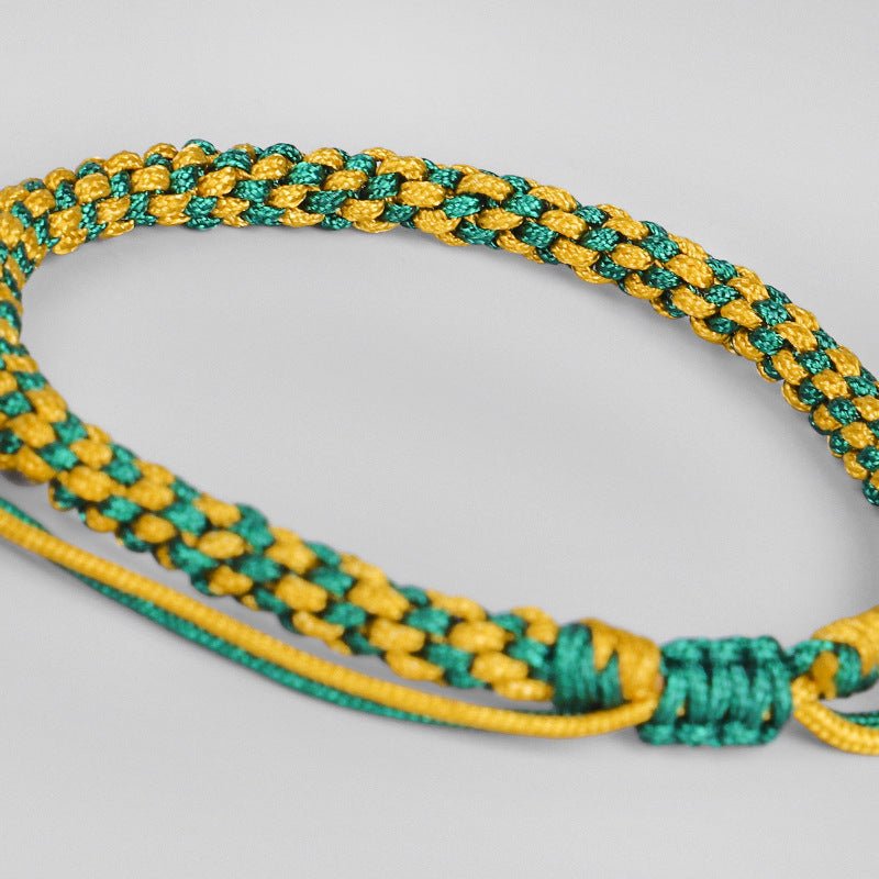 handmade braided corn knot bracelet | tibetan - inspired red string bracelet for men & women - star8s