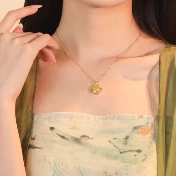 jade bamboo pendant necklace - s925 silver jewelry for women | perfect gift for mom & grandma - star8s