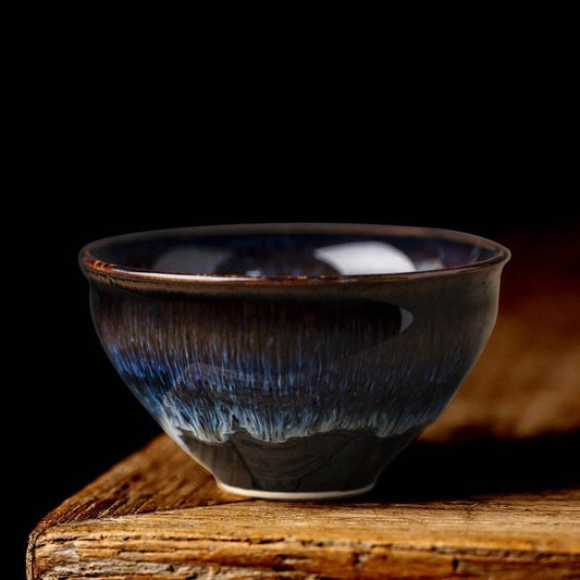 Jianzhan Tea Cups – Kiln-Transformed Bundle Mouth Design, Tea Ceremony Stress Relief & Connoisseur Prestige - STAR8S