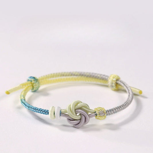 Lucky Adjustable Red String Bracelet: Mandala Gradient Segment Dyeing | STAR8S