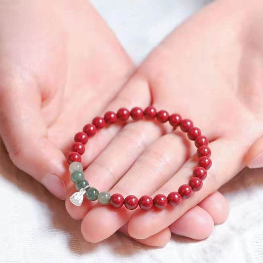 Natural High - content Purple Cinnabar Retro Bracelet, Stylish Jewelry for All - STAR8S