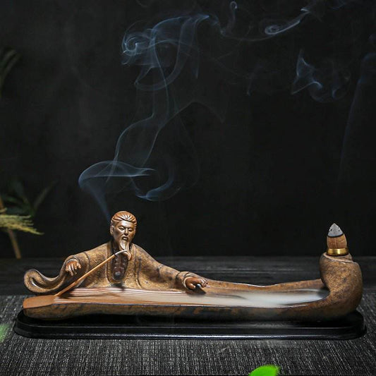 Old Man - themed Backflow Incense Burner - Home and Ceremony Decor - STAR8S