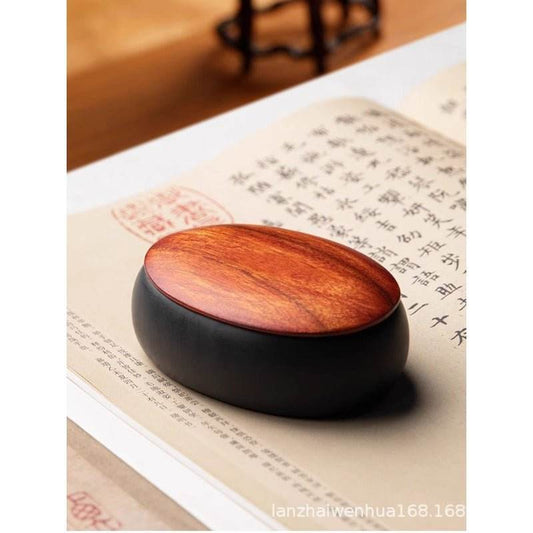 Palm - sized She Inkstone - Portable and Practical, Special for Calligraphy, Inheriting Cultural Charm - STAR8S