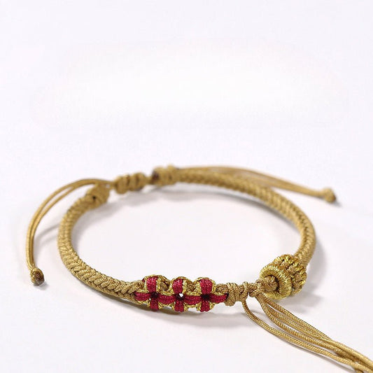 Peach Blossom Knot Red String Bracelet – Handmade Red String Bracelet | STAR8S