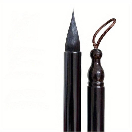 Professional Small Calligraphy Brush with Black Tip And Purple Hair, Ideal for Copying Scripts of Wang Xizhi, Wang Xianzhi, Yan Zhenqing, Zhao Mengfu, And Other Masters - STAR8S