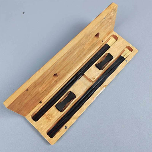 Redwood Bamboo Box Chopsticks Two - Pair Set Quality Choice for Home & Gifts - STAR8S