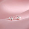 S925 Silver Rabbit Earrings โ Cute Minimalist Forest Style Earrings for Girls & Students