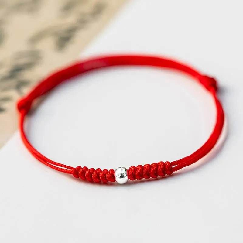 star8s luck bead protection red string braided bracelet: unisex chinese - style auspicious accessory - star8s