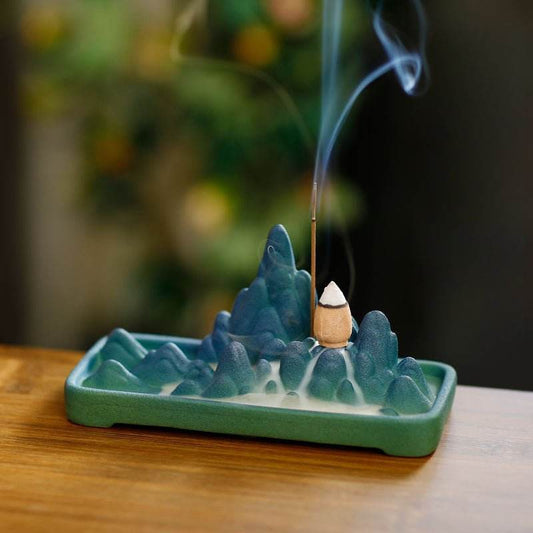 Stylish Mountain Backflow Incense Burner – Unique Craft for Home Use - STAR8S
