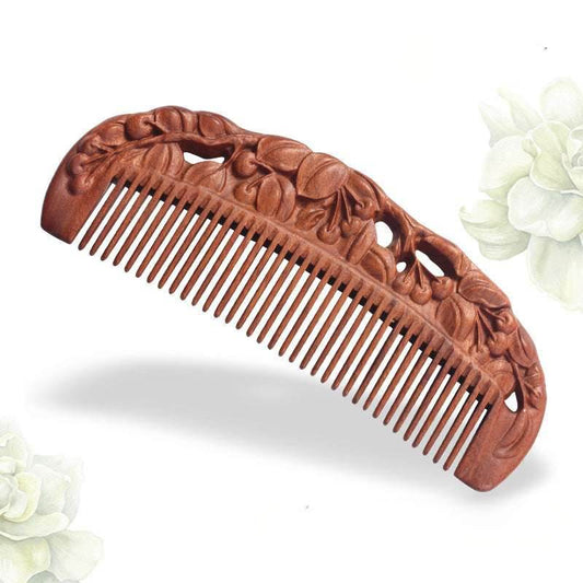 Vintage Red Sandalwood Tassel Comb Ideal Girlfriend’s Birthday Gift - STAR8S