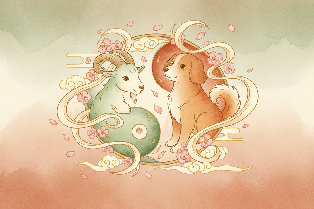 Chinese Zodiac Goat and Dog Compatibility: Love, Friendship, and More