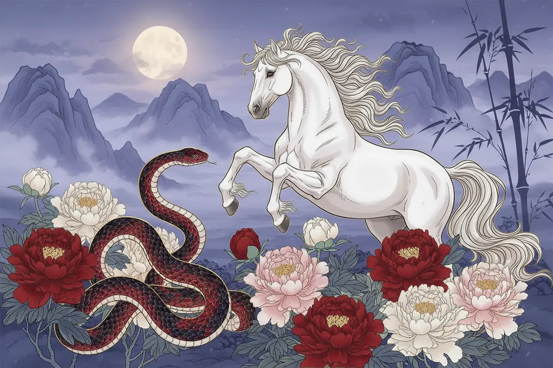 Chinese zodiac Snake and Horse Compatibility: Friendship, Romance, and Emotional Connection