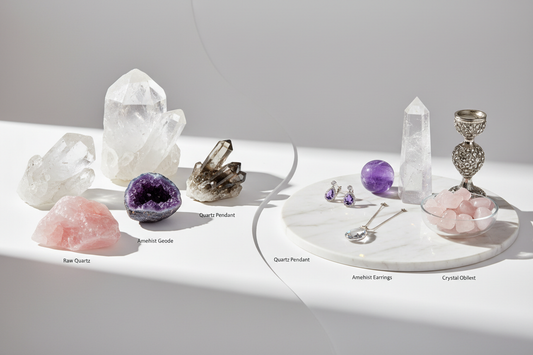 How the Characteristics of Crystal Influence Their Use in Jewelry and Decor