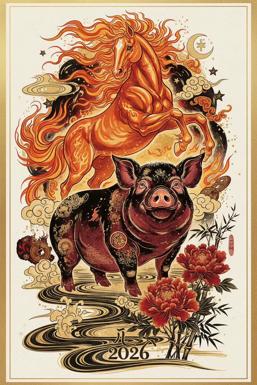 Pig Zodiac 2026 - Year of Fire Horse: Fortune, Compatibility & Guide