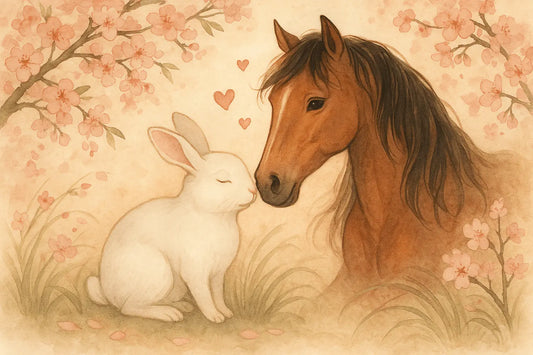 Rabbit Horse Compatibility： How These Two Animals Interact in Love and Life Image 
