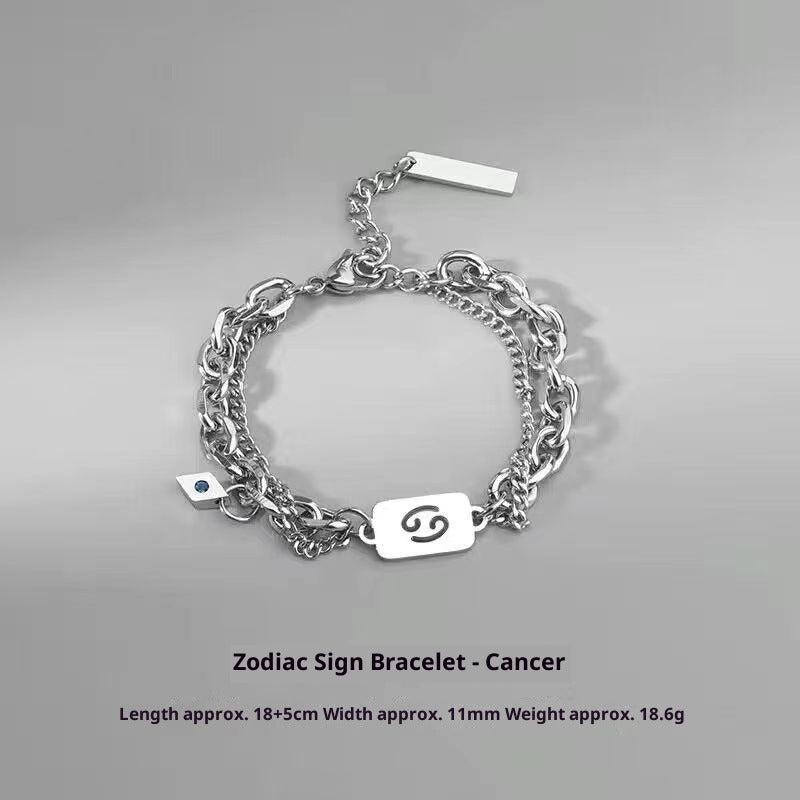 zodiac signs bracelet - luxury titanium steel bracelet for men & women, unique & stylish accessories - star8s