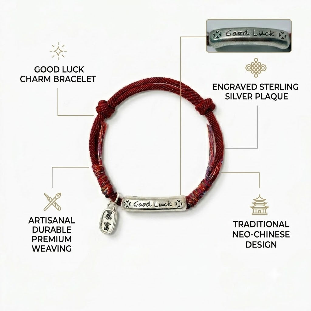 handmade red string bracelet for women good luck kabbalah protection amulet neo-chinese style braided cord charm bracelet adjustable friendship jewelry gift