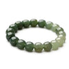 Handcrafted Hetian Jade Bracelet for Men and Women, Gradient Color Single-Loop Bead Design - Elegant Jewelry Accessory