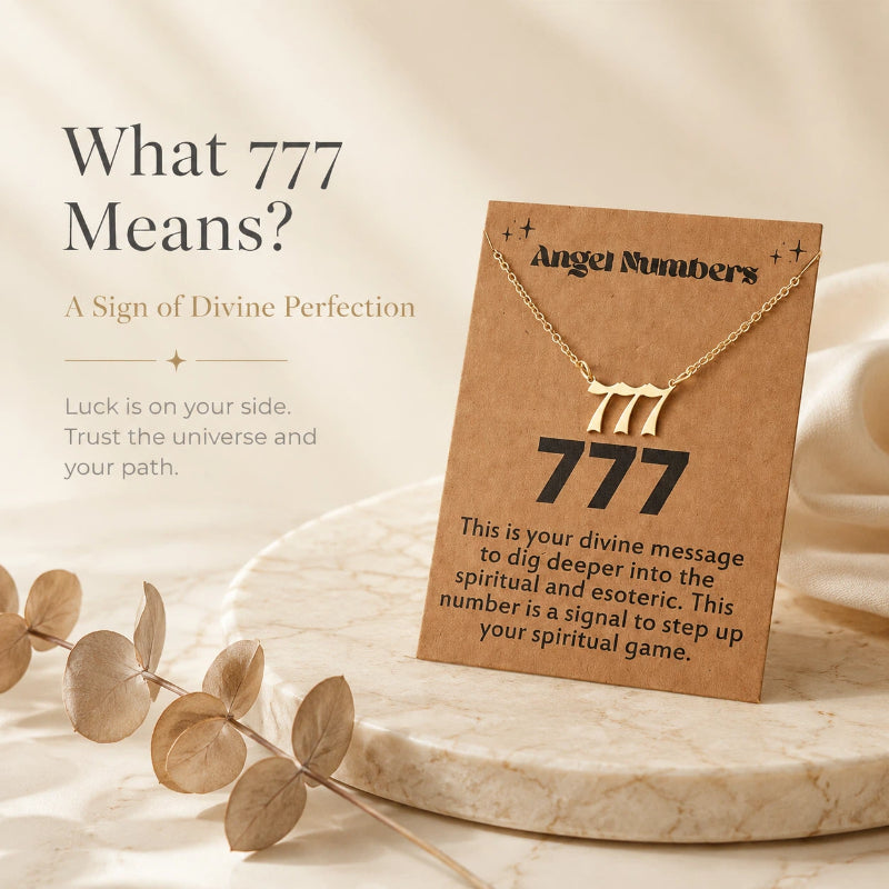 777 angel number necklace for women men stainless steel lucky number pendant necklace minimalist spiritual jewelry manifestation gift aesthetic choker chain