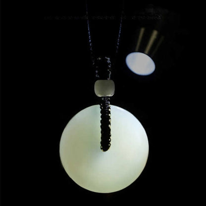 Hetian Jade Ping An Kou Pendant Necklace for Men & Women - STAR8S