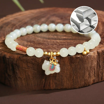 Chinese Zodiac Horse Jade Bracelet –  S925 Silver Dreamy for Women - STAR8S