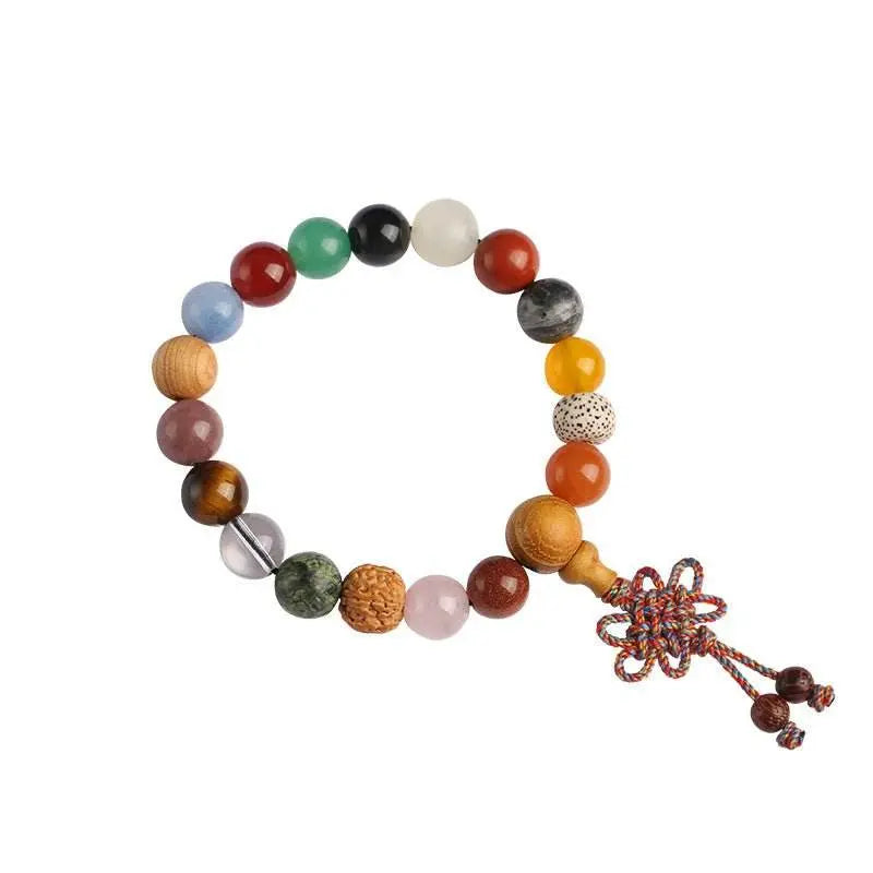 18 - seed beaded bracelet, bodhi & sandalwood woven wenwan jewelry - star8s