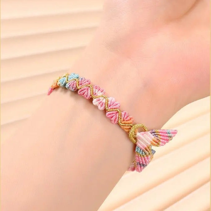 handmade dragon boat festival five‑color koi fish tail bracelet